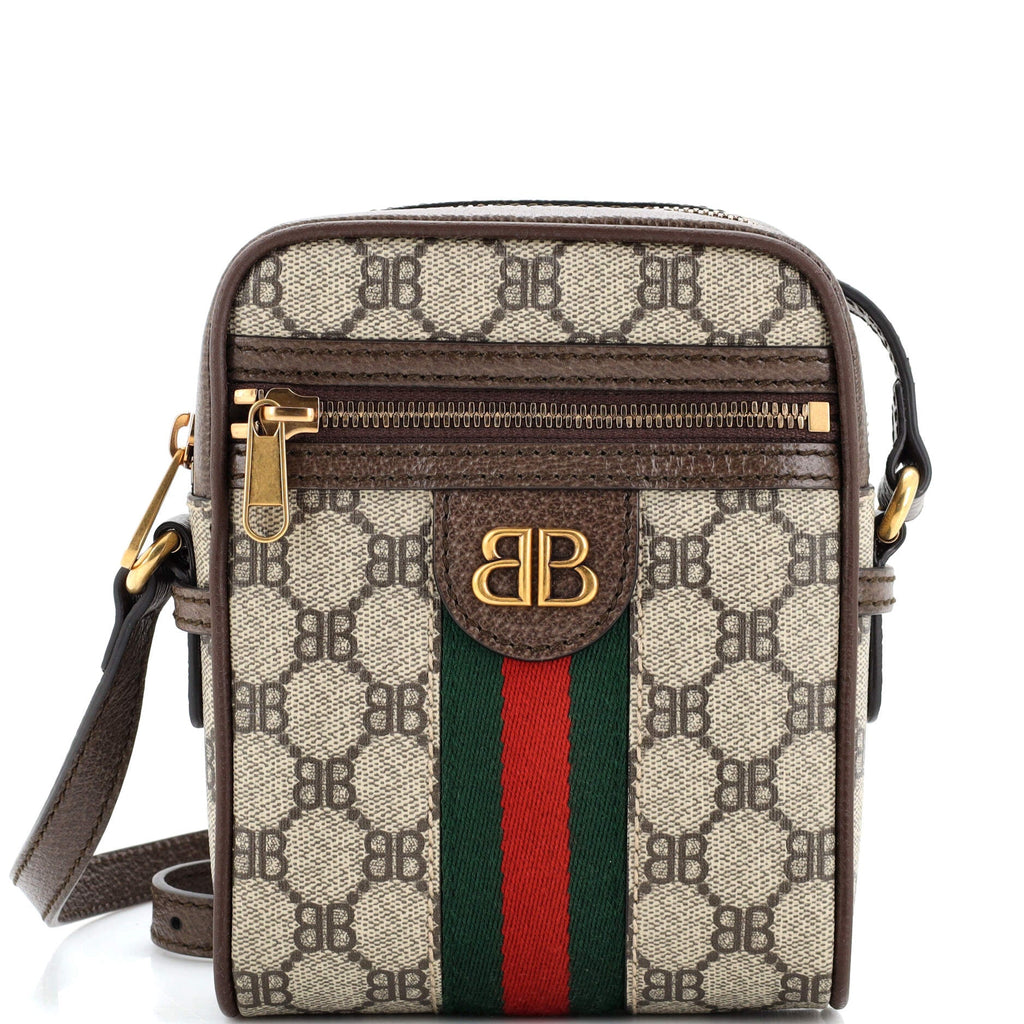 x Gucci The Hacker Project Zip Messenger Bag BB Coated Canvas Mini