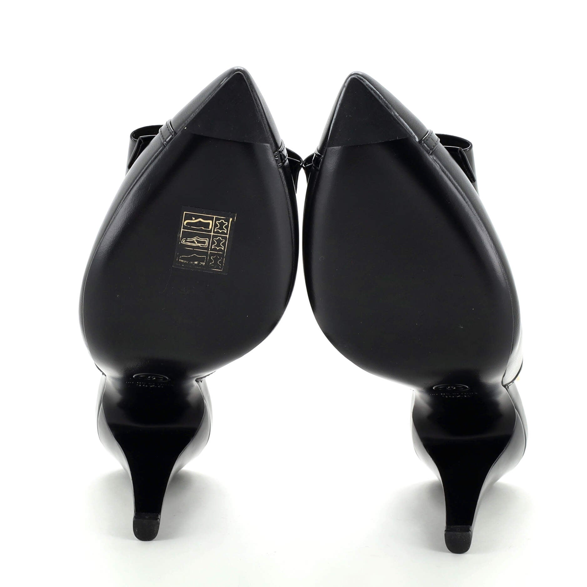 Women's Bow Slingback Pumps Leather with Patent