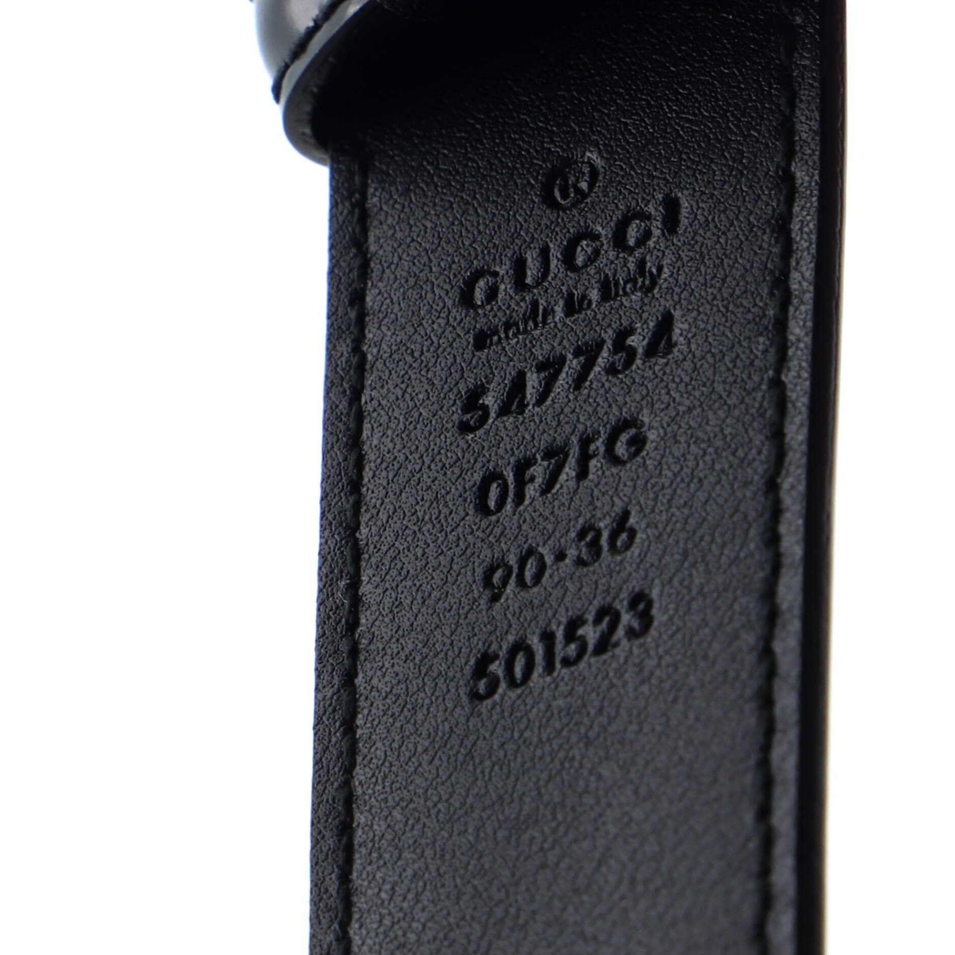 Logo Belt Leather with Enamel Buckle Medium 90