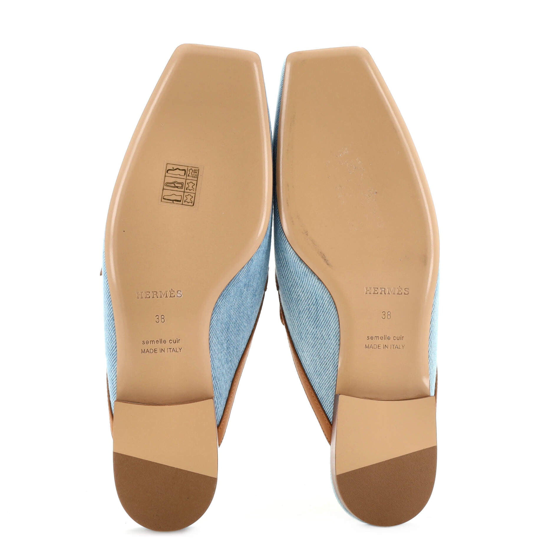 Women's Groupie Mules Denim and Leather