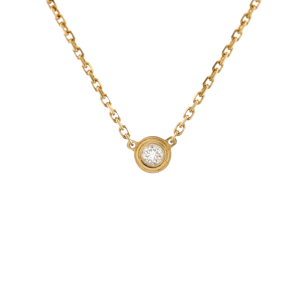 Cartier D'Amour Pendant Necklace 18K Yellow Gold and Diamond XS