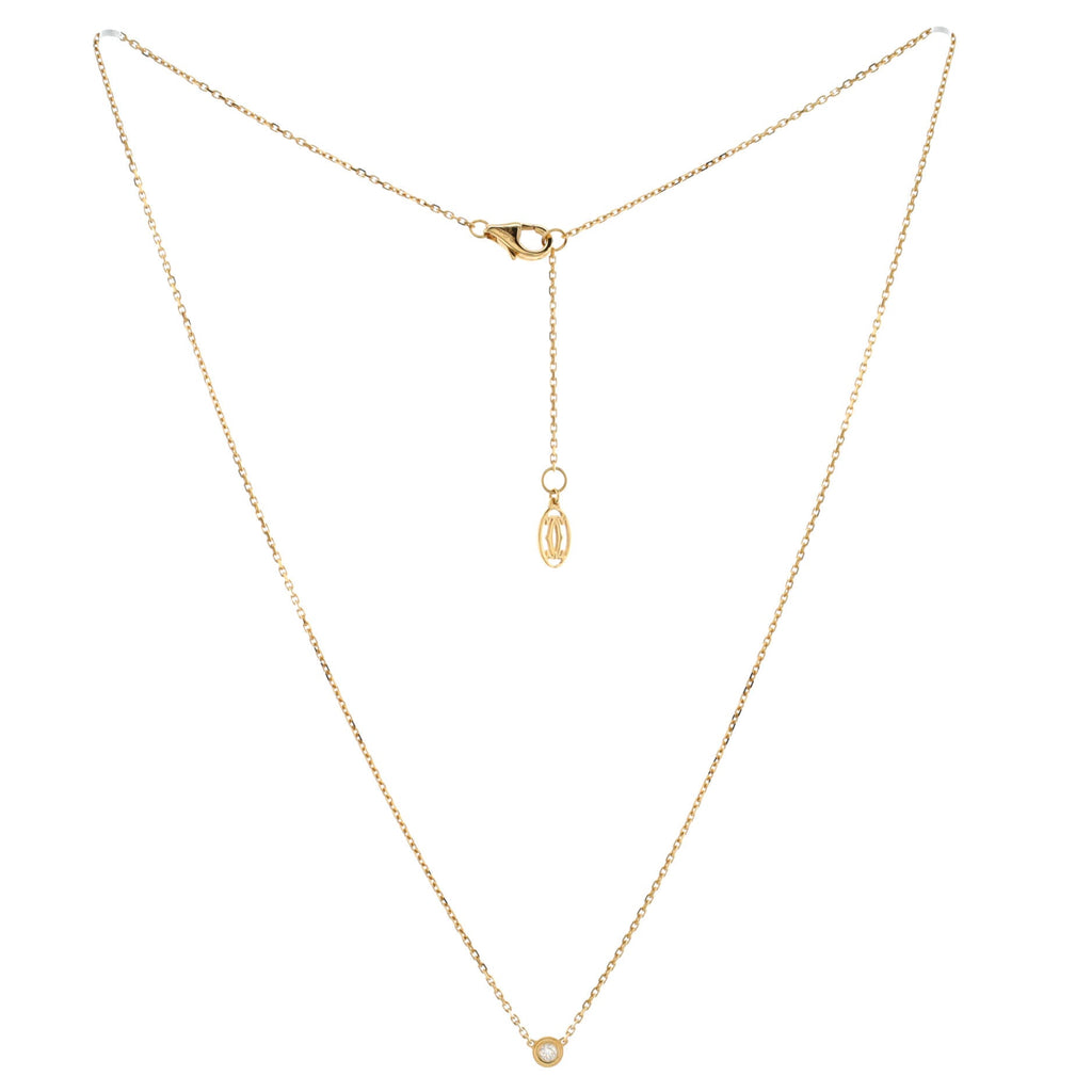 Cartier D'Amour Pendant Necklace 18K Yellow Gold and Diamond XS