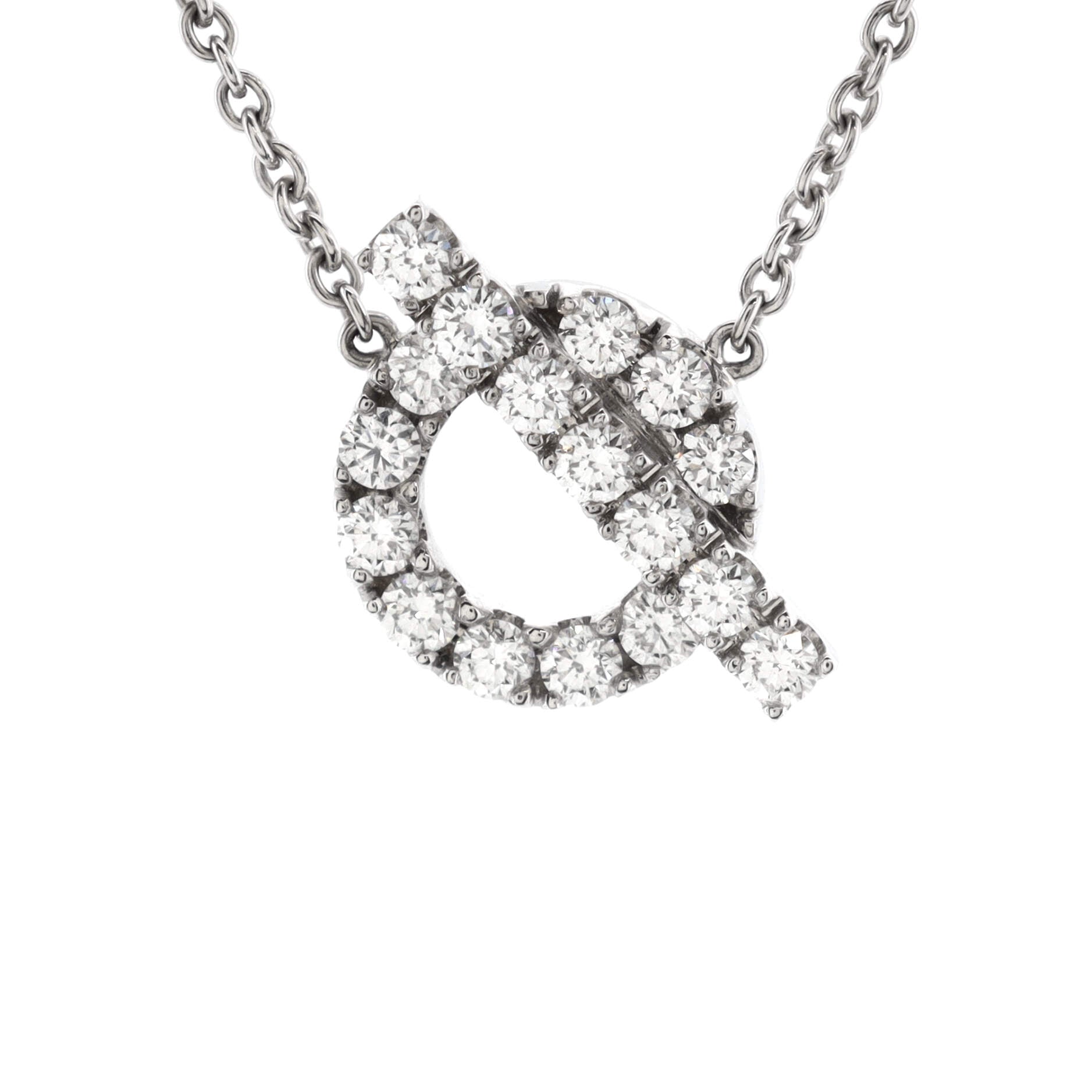 Finesse Pendant Necklace 18K White Gold and Diamonds