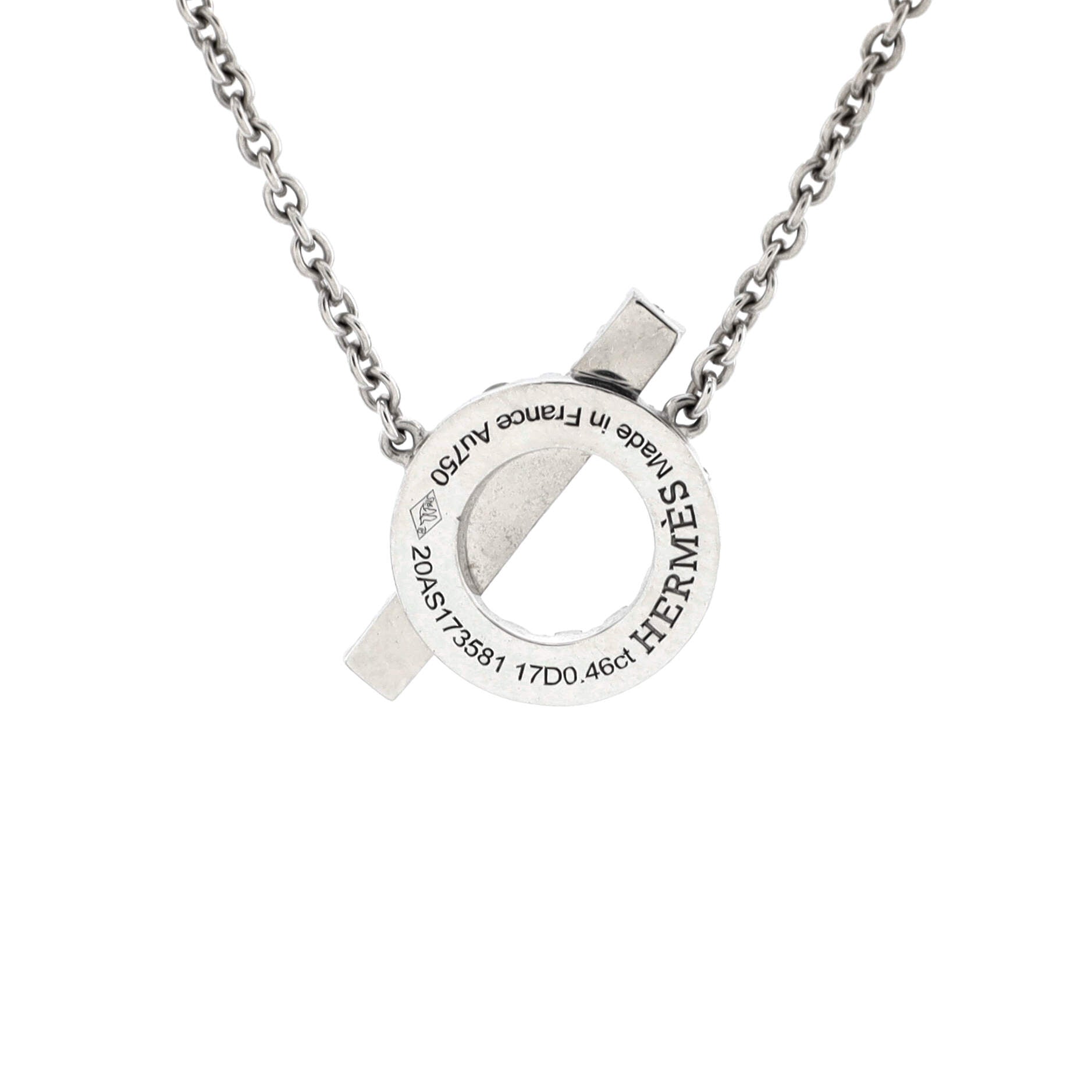 Finesse Pendant Necklace 18K White Gold and Diamonds