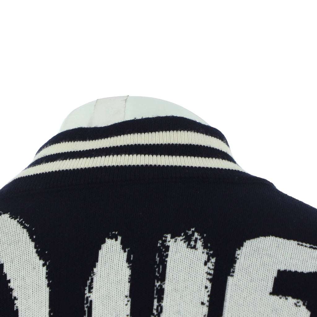 Men's Skull Varsity Jacket Embroidered Wool Blend