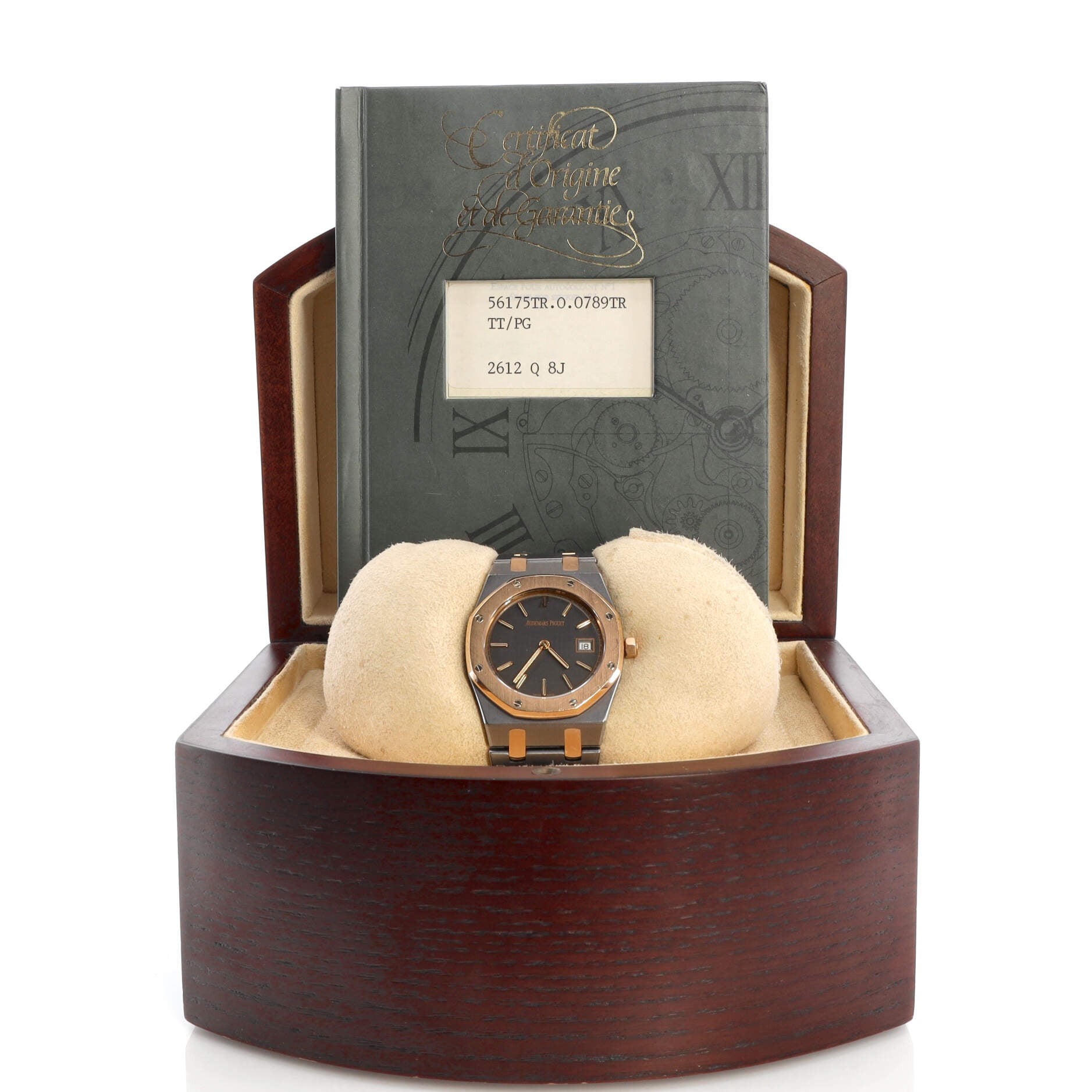Royal Oak Date Quartz Watch Tantalum and Rose Gold 33