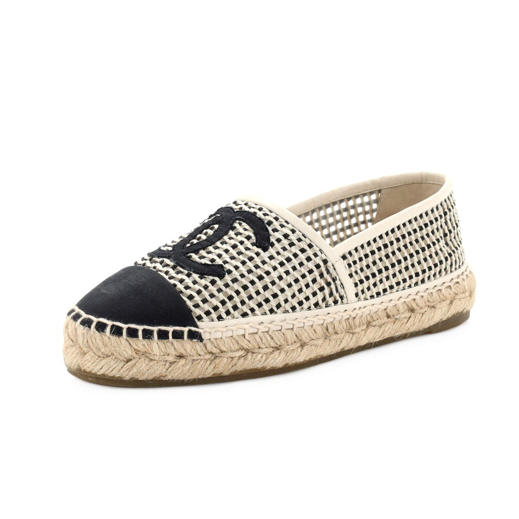 Women's CC Cap Toe Espadrilles Woven Mesh