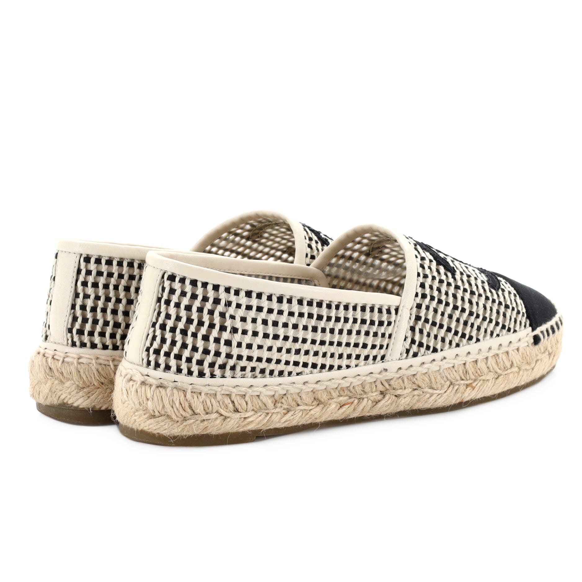 Women's CC Cap Toe Espadrilles Woven Mesh