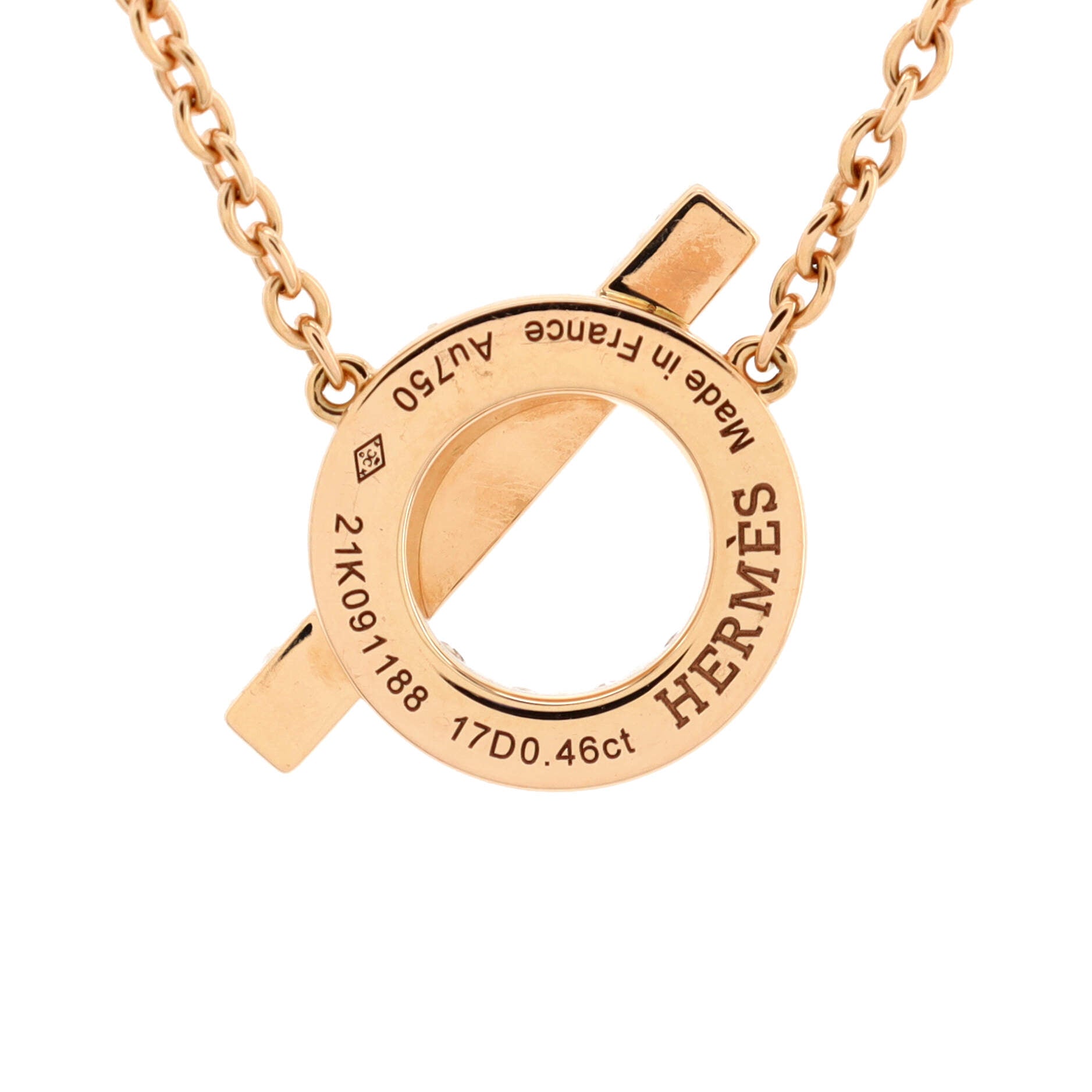 Finesse Pendant Necklace 18K Rose Gold and Diamonds