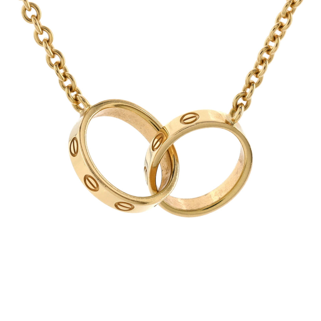 Love Interlocking Necklace 18K Yellow Gold