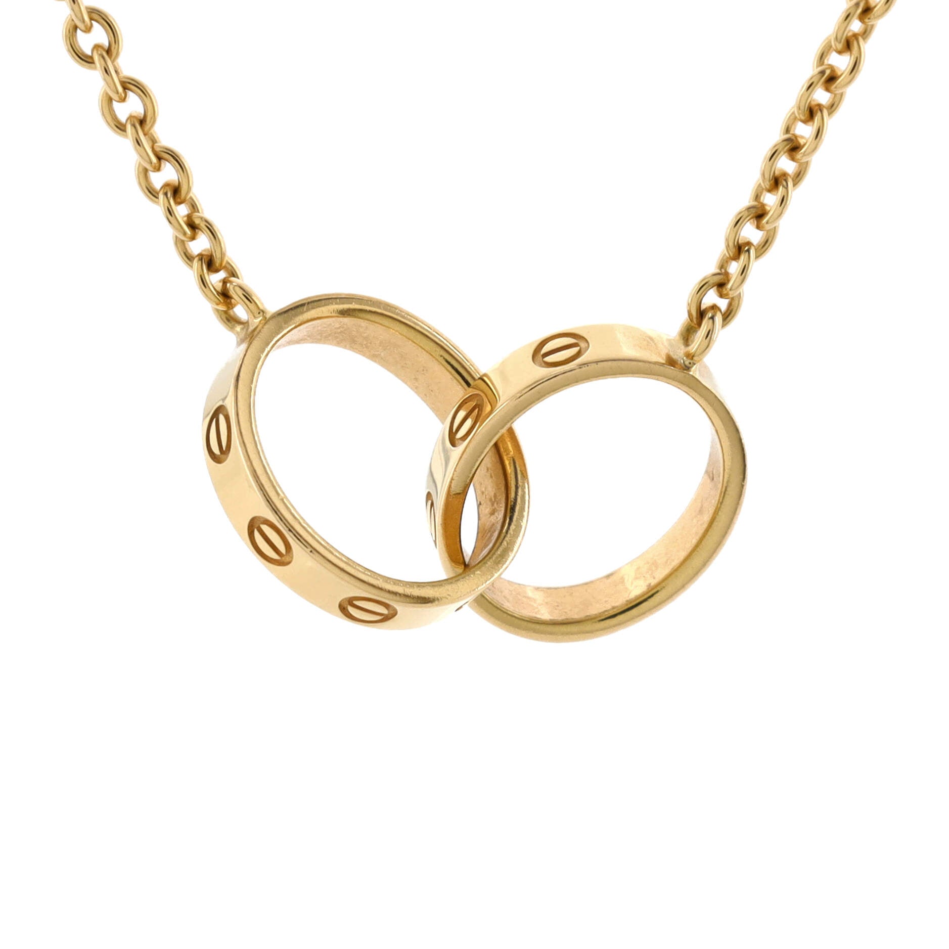 Love Interlocking Necklace 18K Yellow Gold