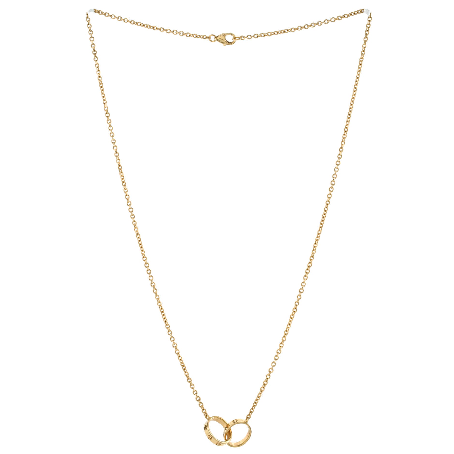 Love Interlocking Necklace 18K Yellow Gold