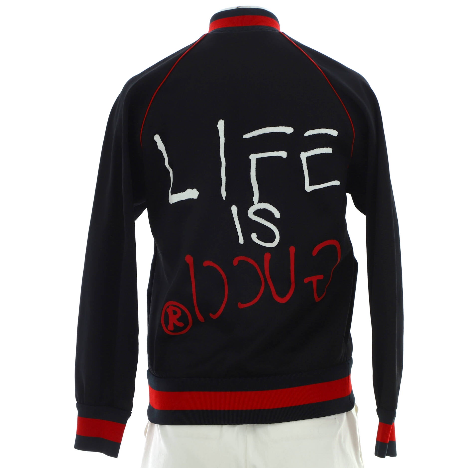 Women's Life is Gucci Bomber Jacket Polyester and Cotton with Crystals
