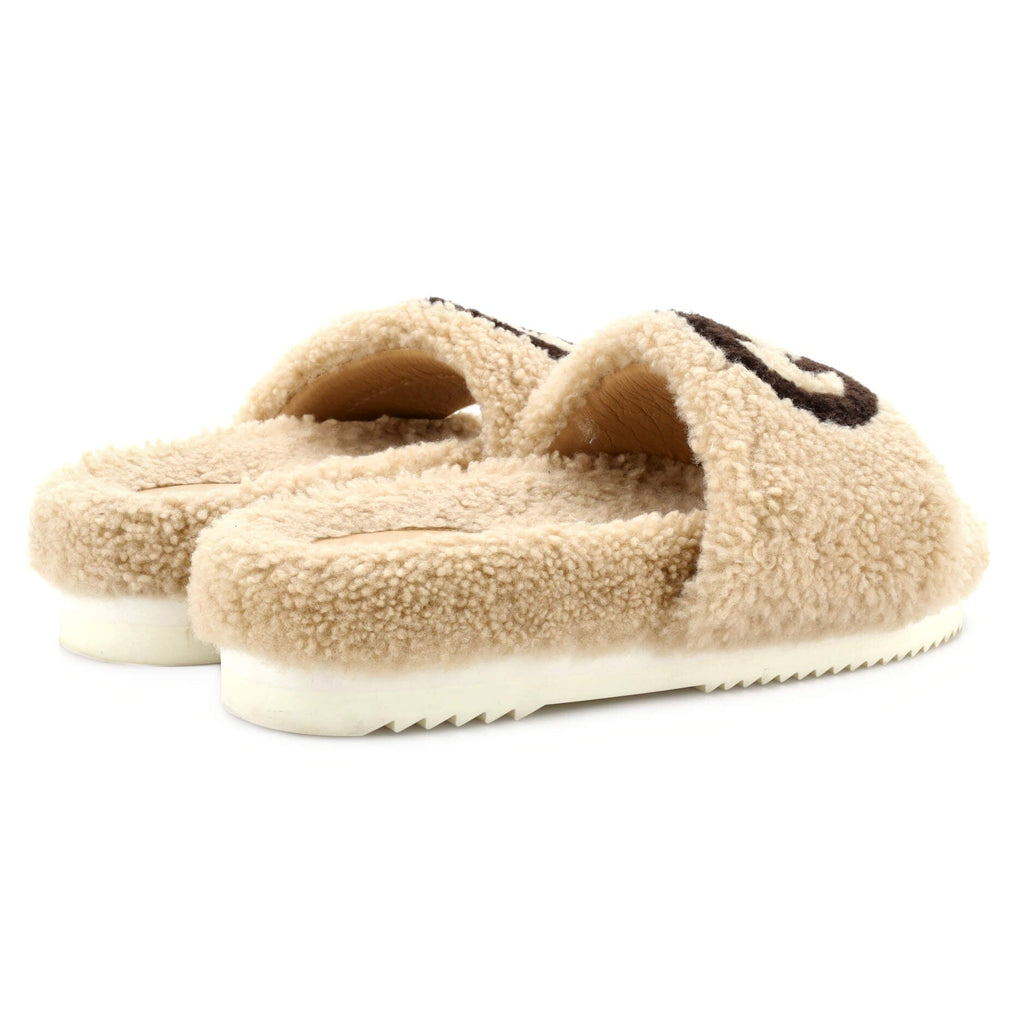 Women's Eileen Interlocking G Sandals Shearling