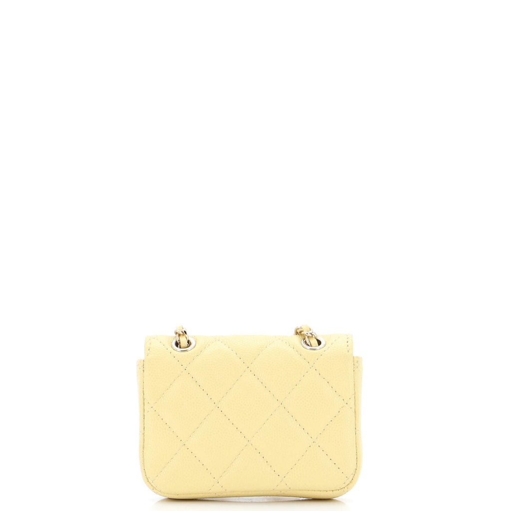 Classic Flap Chain Belt Bag Quilted Caviar Mini