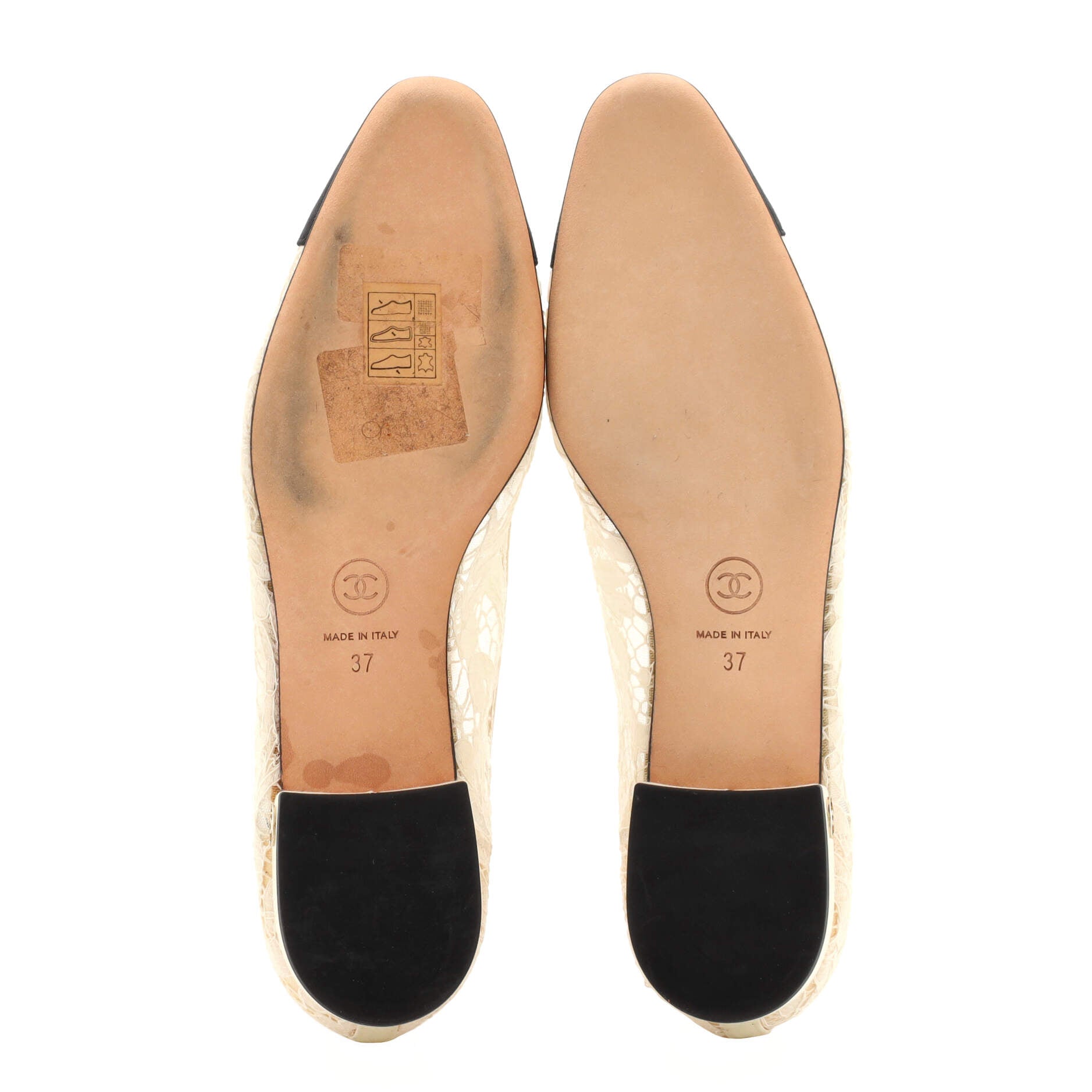 Women's Cap Toe Ballerina Flats Lace with Grosgrain