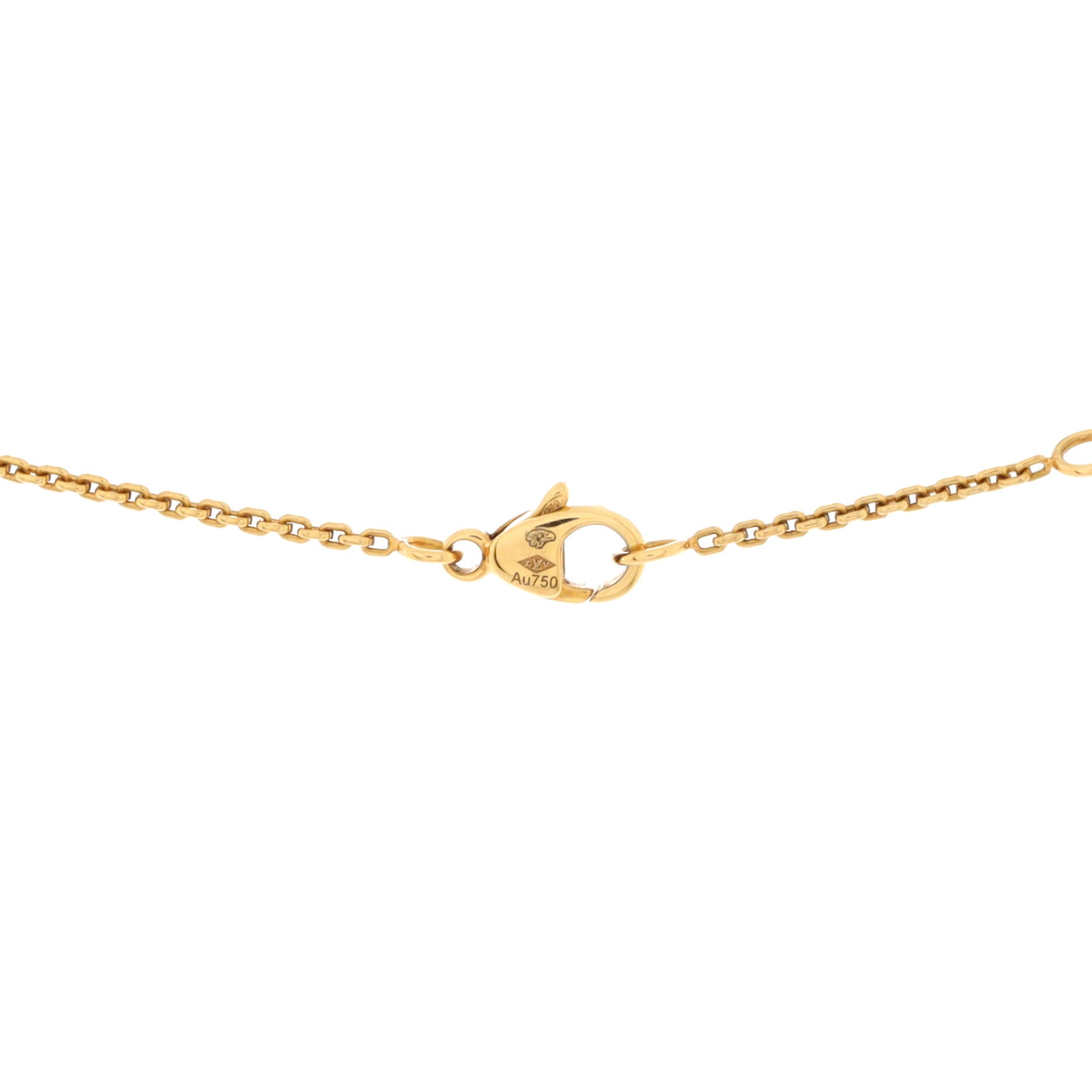 Idylle Blossom LV Pendant Necklace 18K Yellow Gold with Diamond