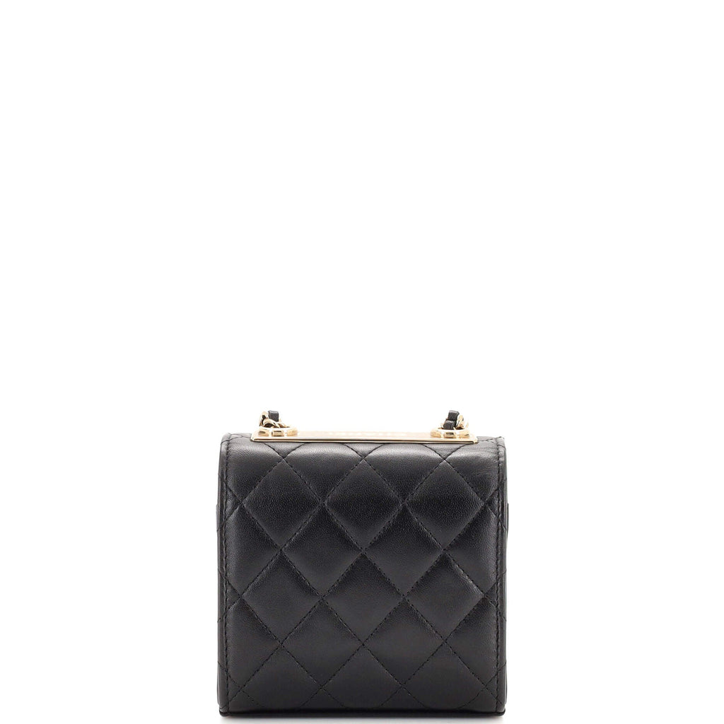 Trendy CC Clutch with Chain Quilted Lambskin Small