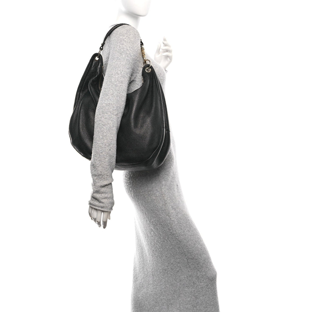 Deerskin Snakeskin Solar Hobo Black
