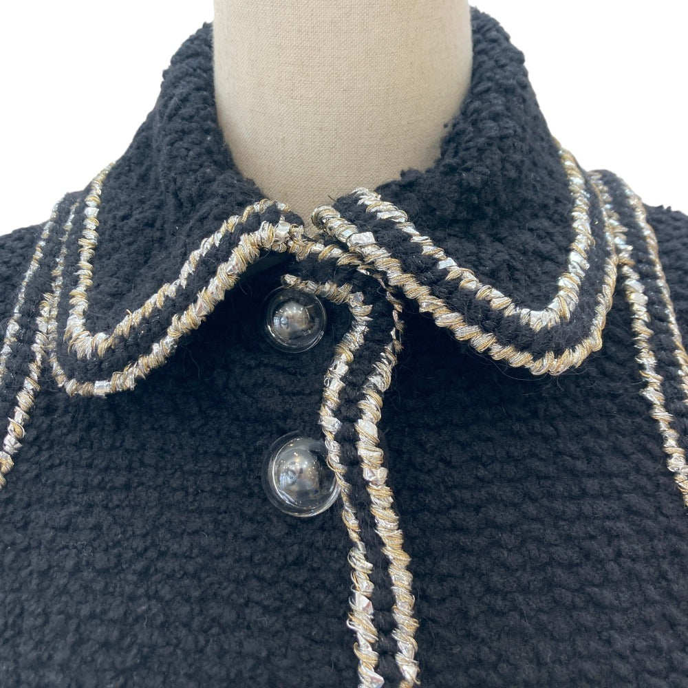 Chanel Coco Mark Button Wool Silk Blend Jacket