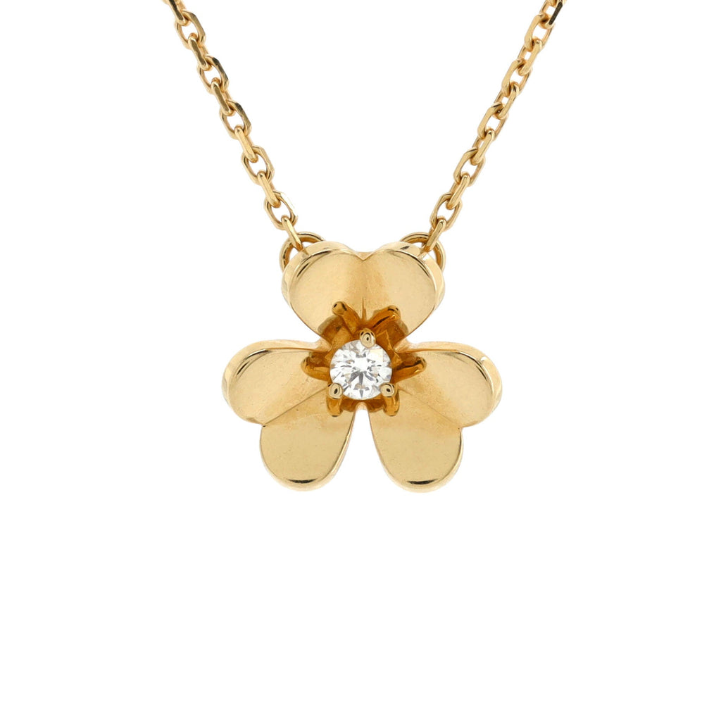 Frivole Pendant Necklace 18K Yellow Gold and Diamond Mini
