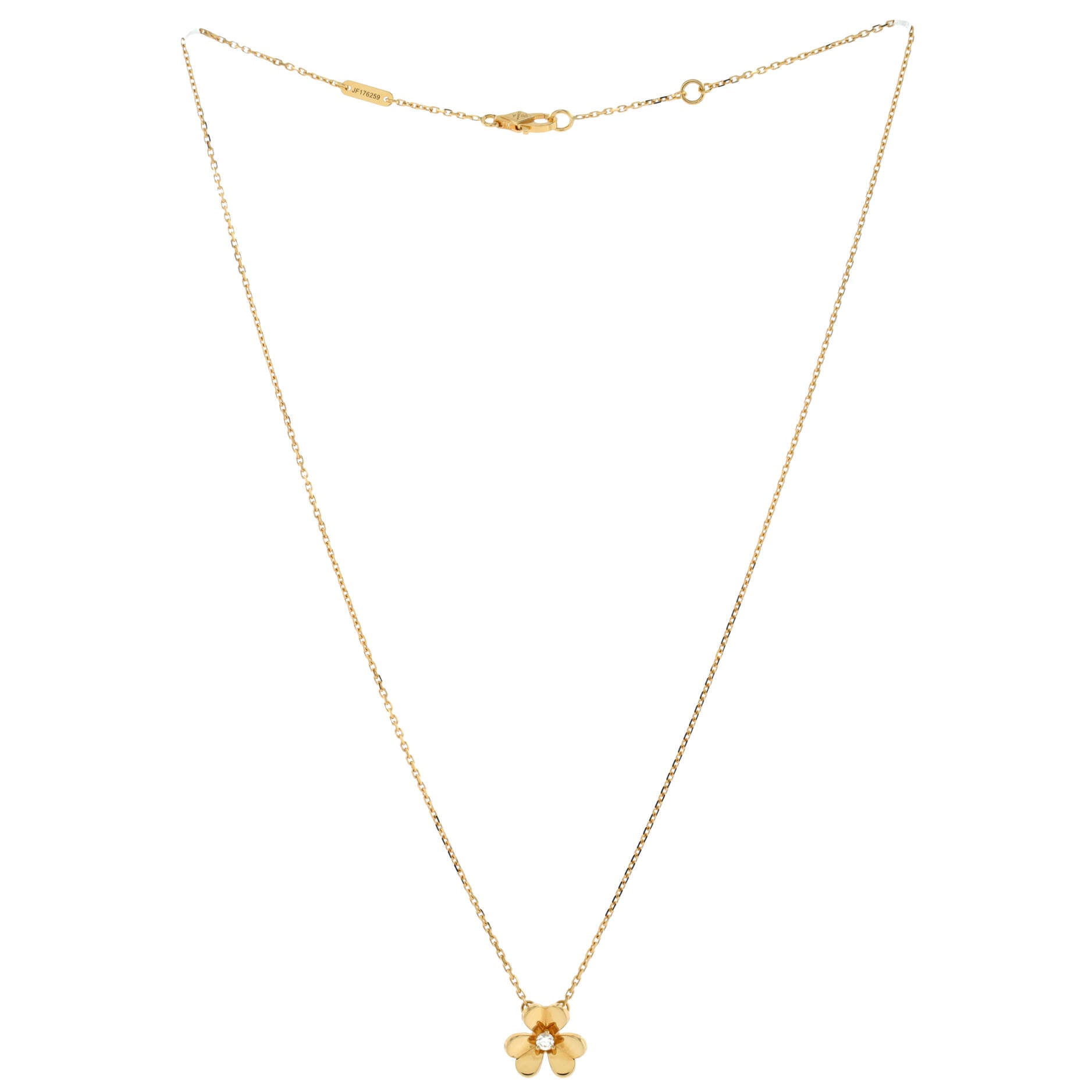 Frivole Pendant Necklace 18K Yellow Gold and Diamond Mini