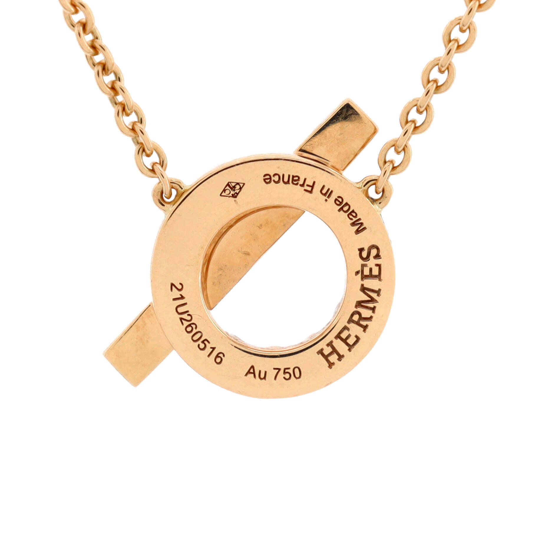 Finesse Pendant Necklace 18K Rose Gold and Diamonds