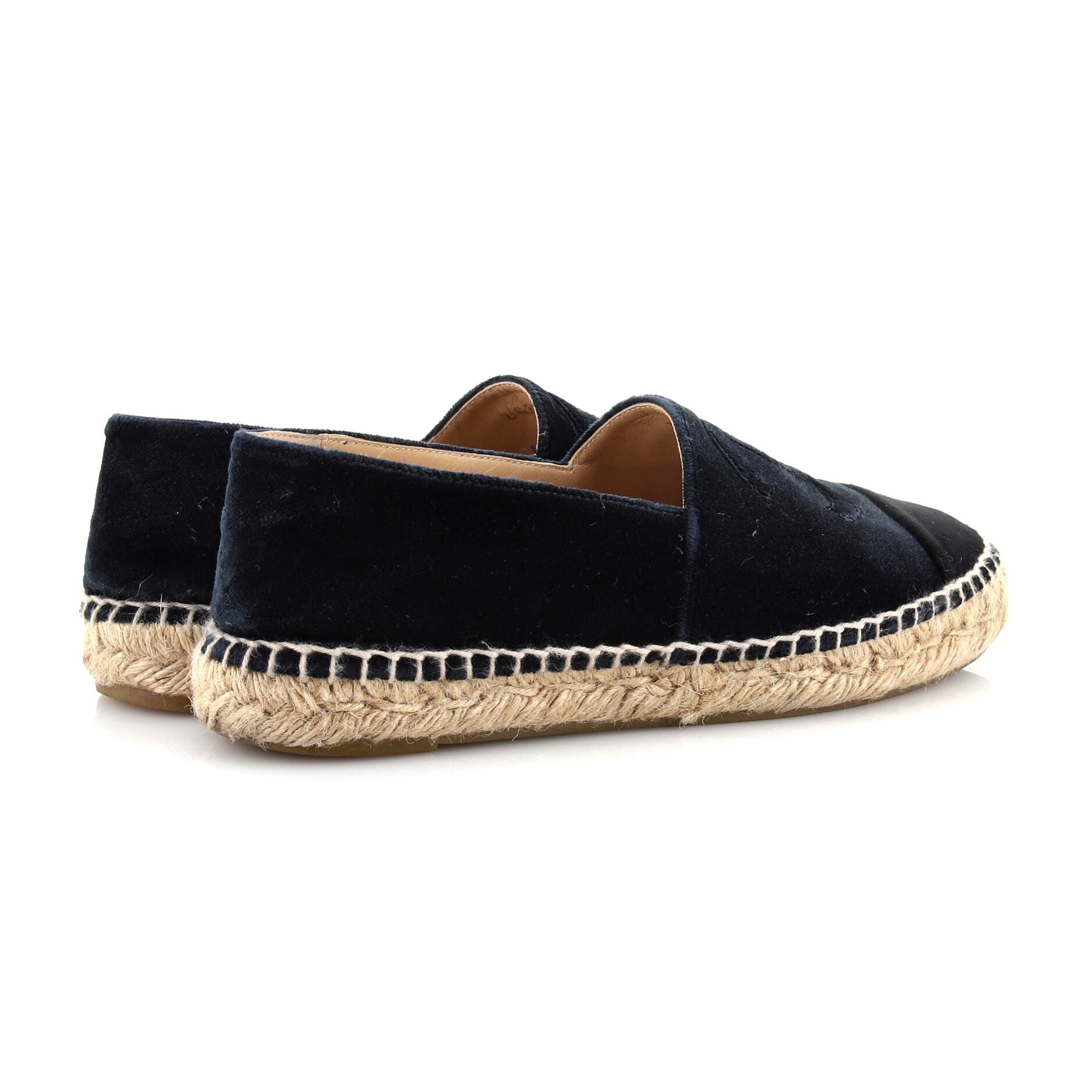 Women's CC Cap Toe Espadrilles Velvet