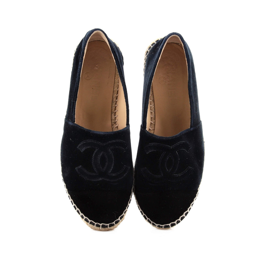 Women's CC Cap Toe Espadrilles Velvet