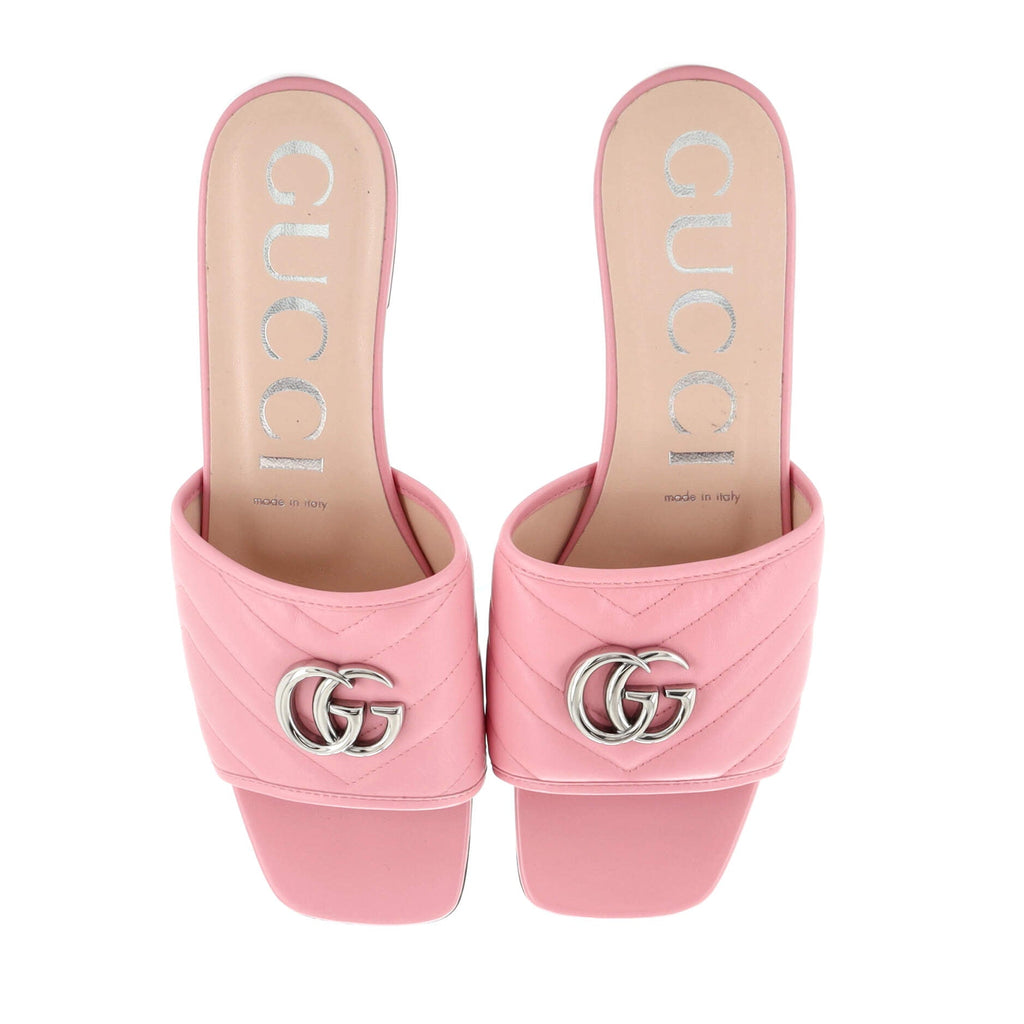 Women's Jolie Slide Sandals GG Matelasse Leather