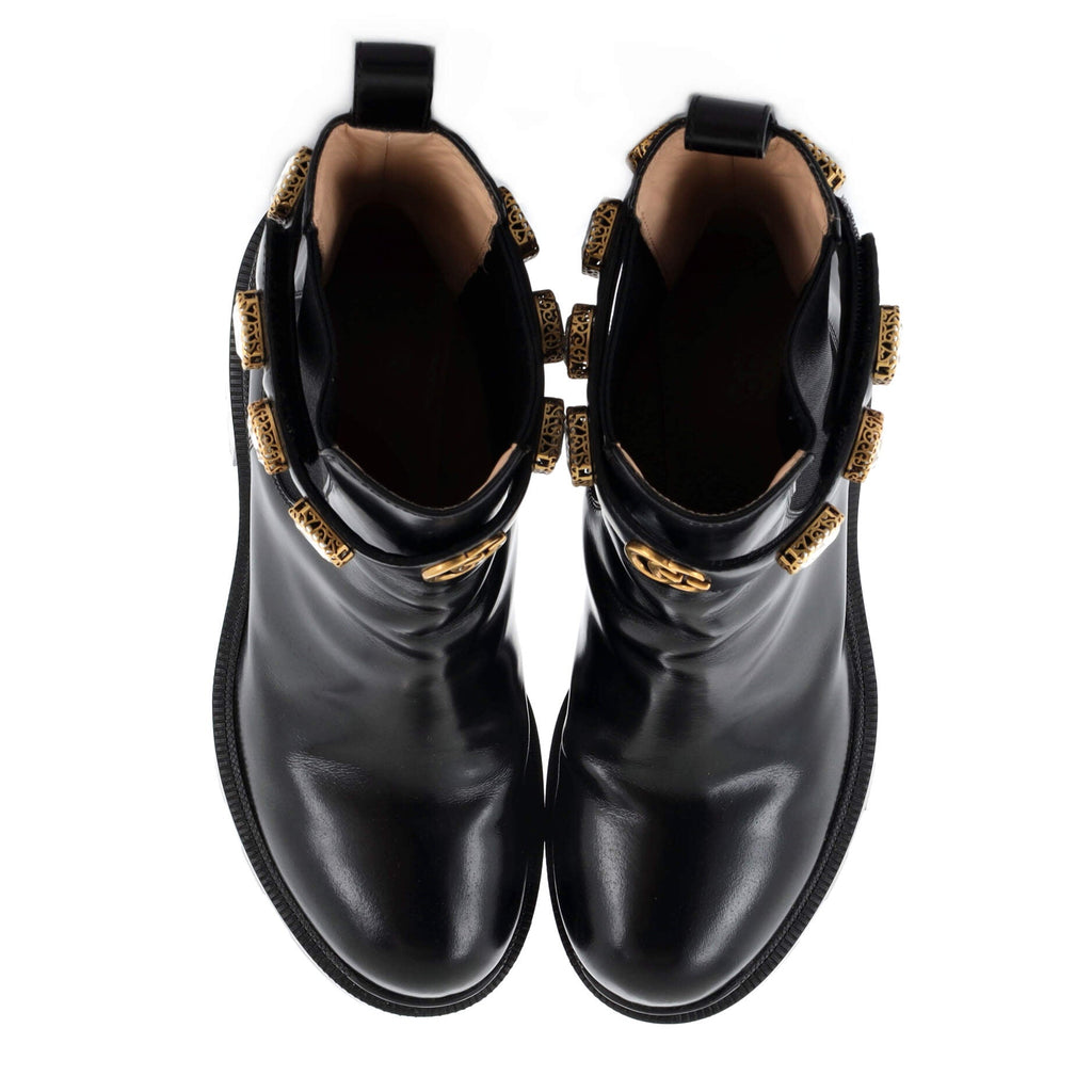 Women's Trip Boots Embellished Leather