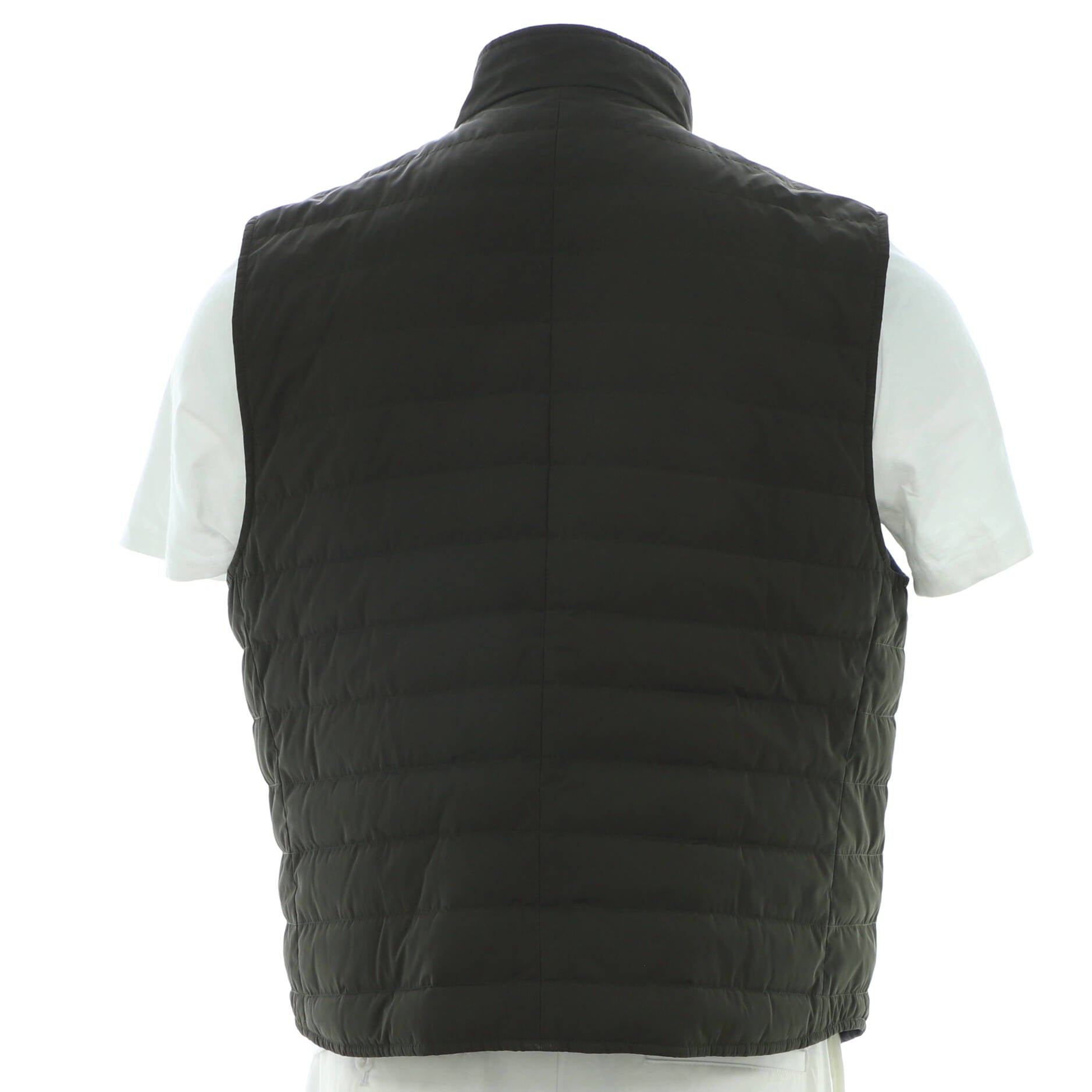 Men's Button Up Vest Quilted Polyamide with Down