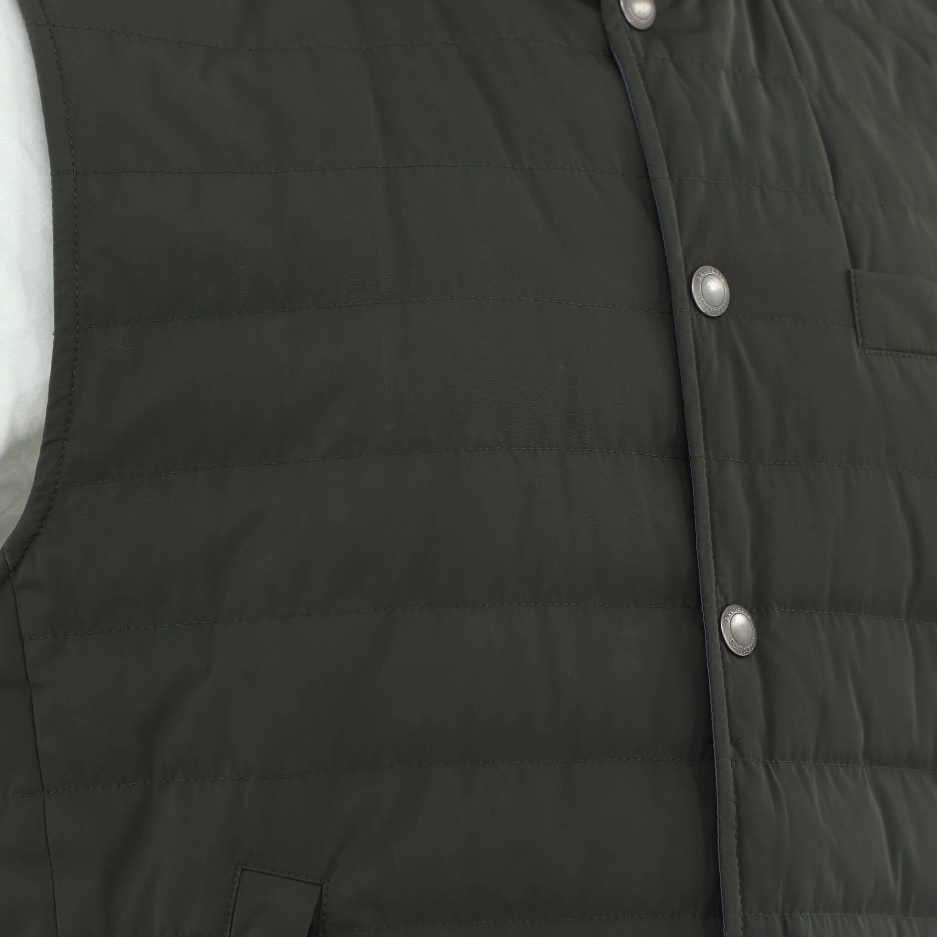 Men's Button Up Vest Quilted Polyamide with Down
