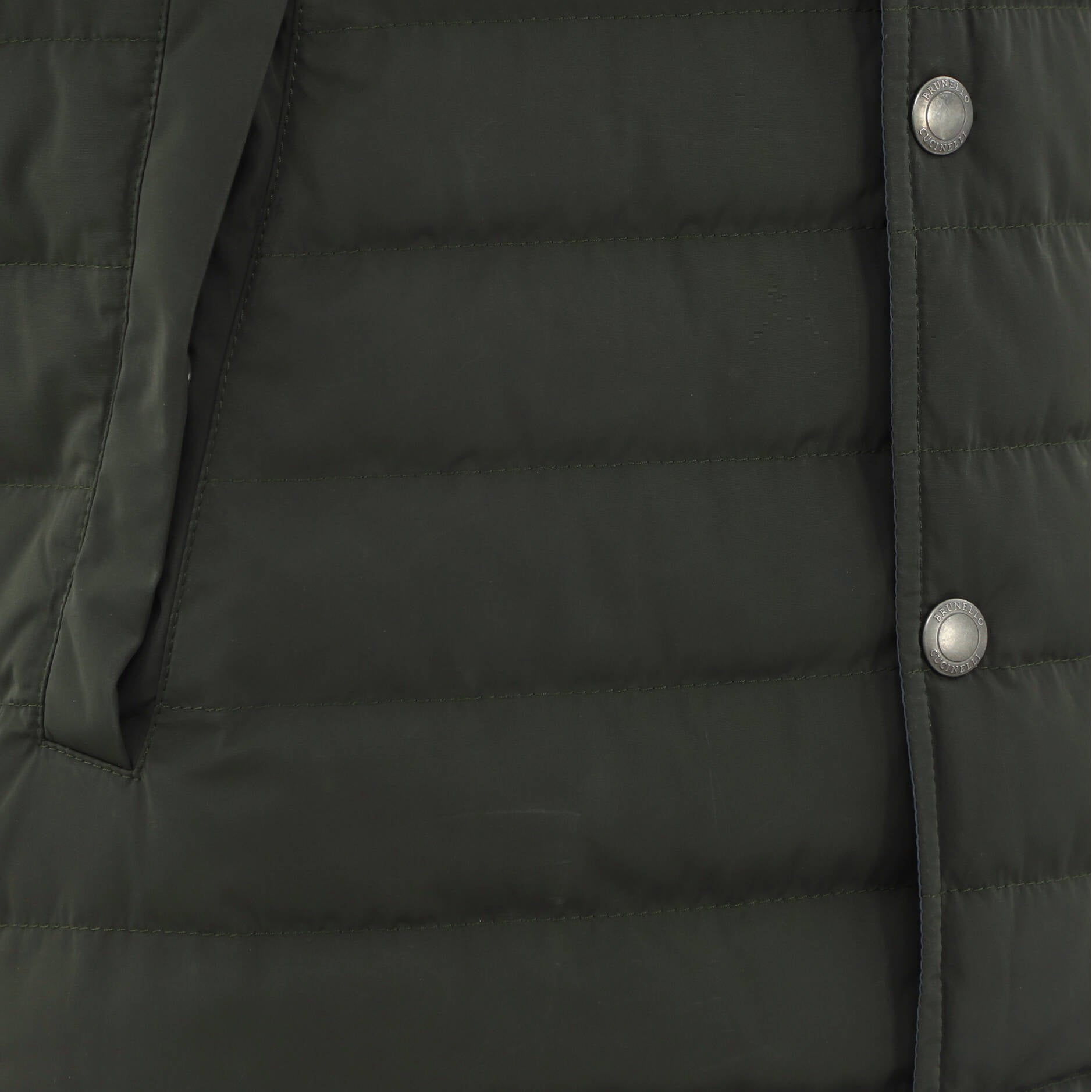 Men's Button Up Vest Quilted Polyamide with Down