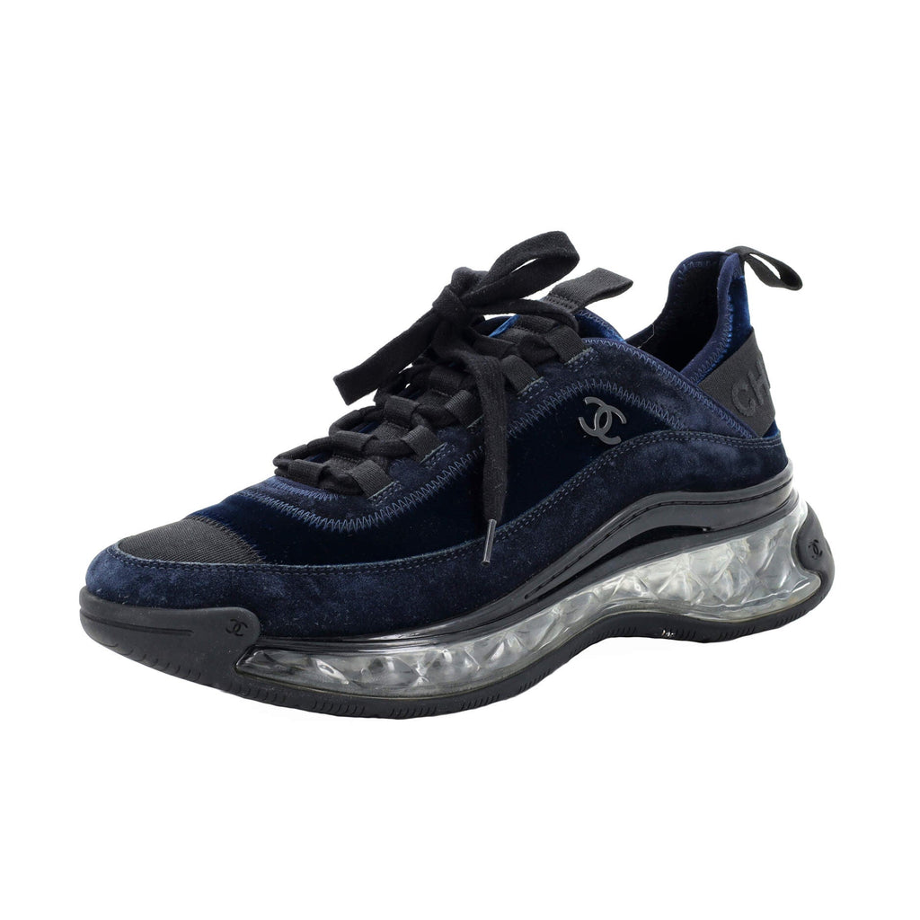 Women's CC Cap Toe Logo Sneakers Suede and Mixed Fibers