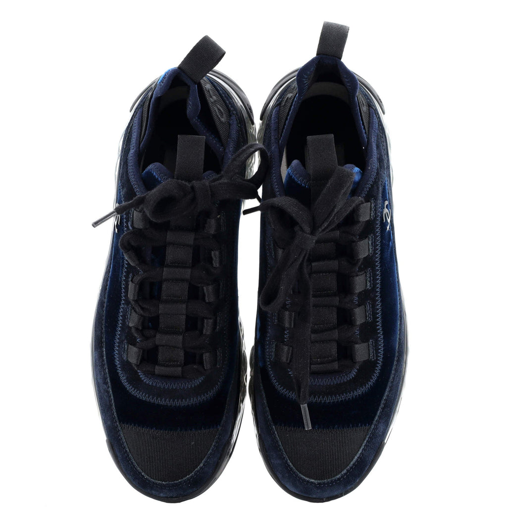 Women's CC Cap Toe Logo Sneakers Suede and Mixed Fibers
