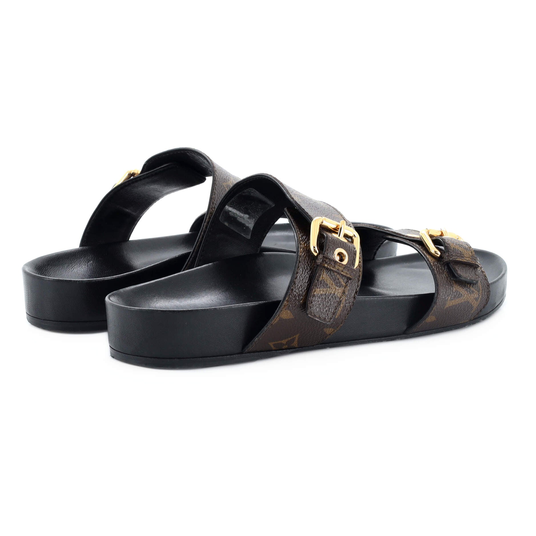 Women's Bom Dia Flat Mules Monogram Canvas