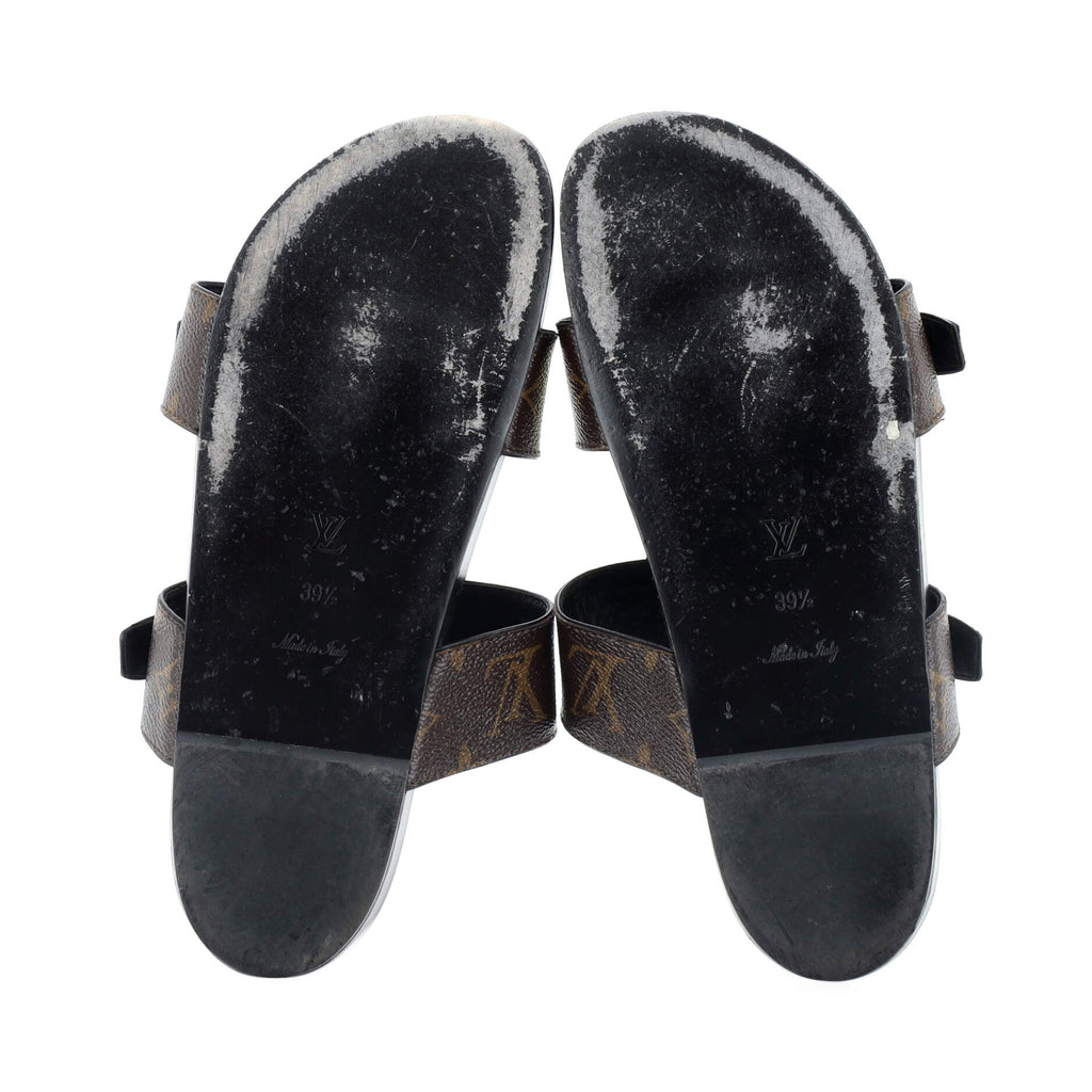 Women's Bom Dia Flat Mules Monogram Canvas