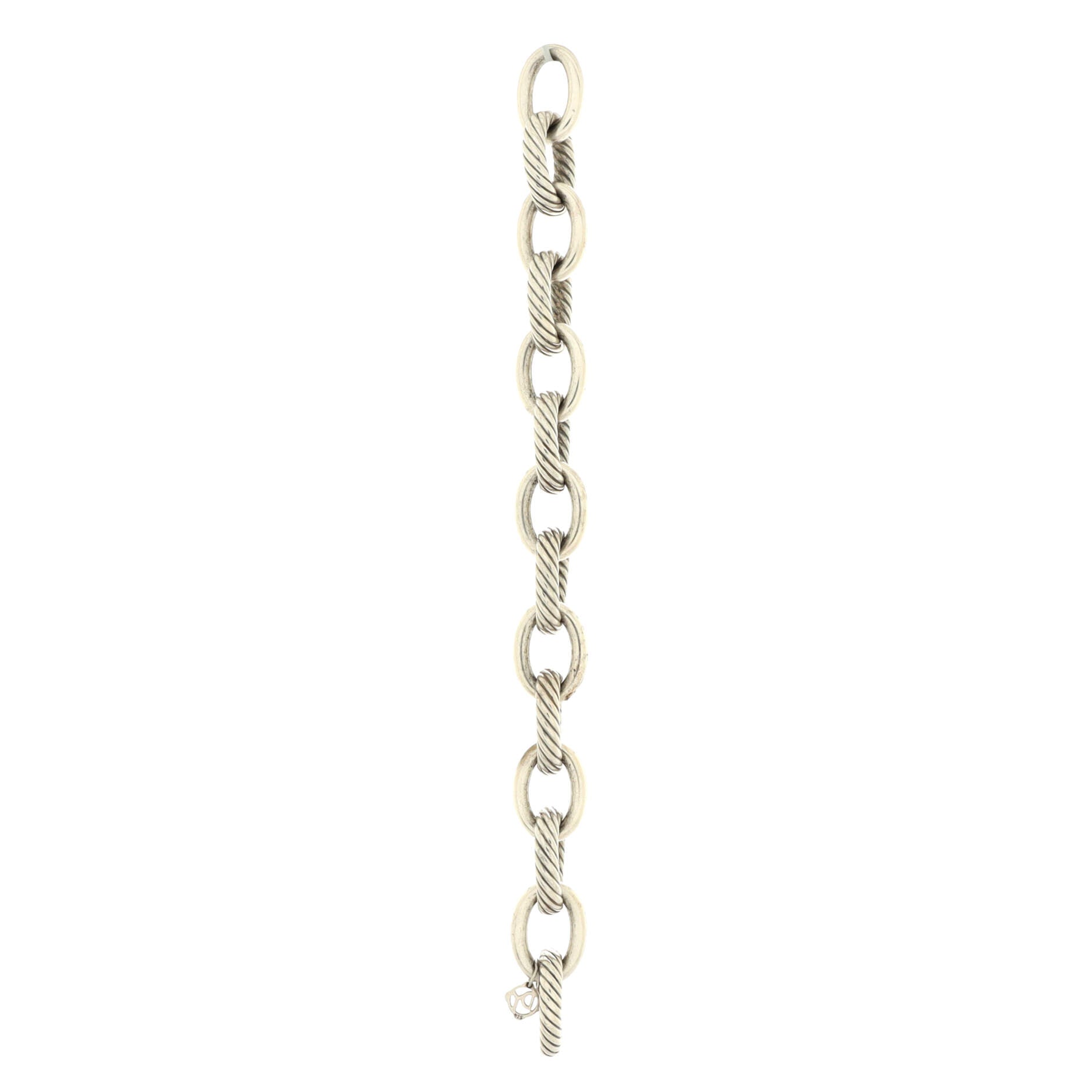 Oval Link Bracelet Sterling Silver XL