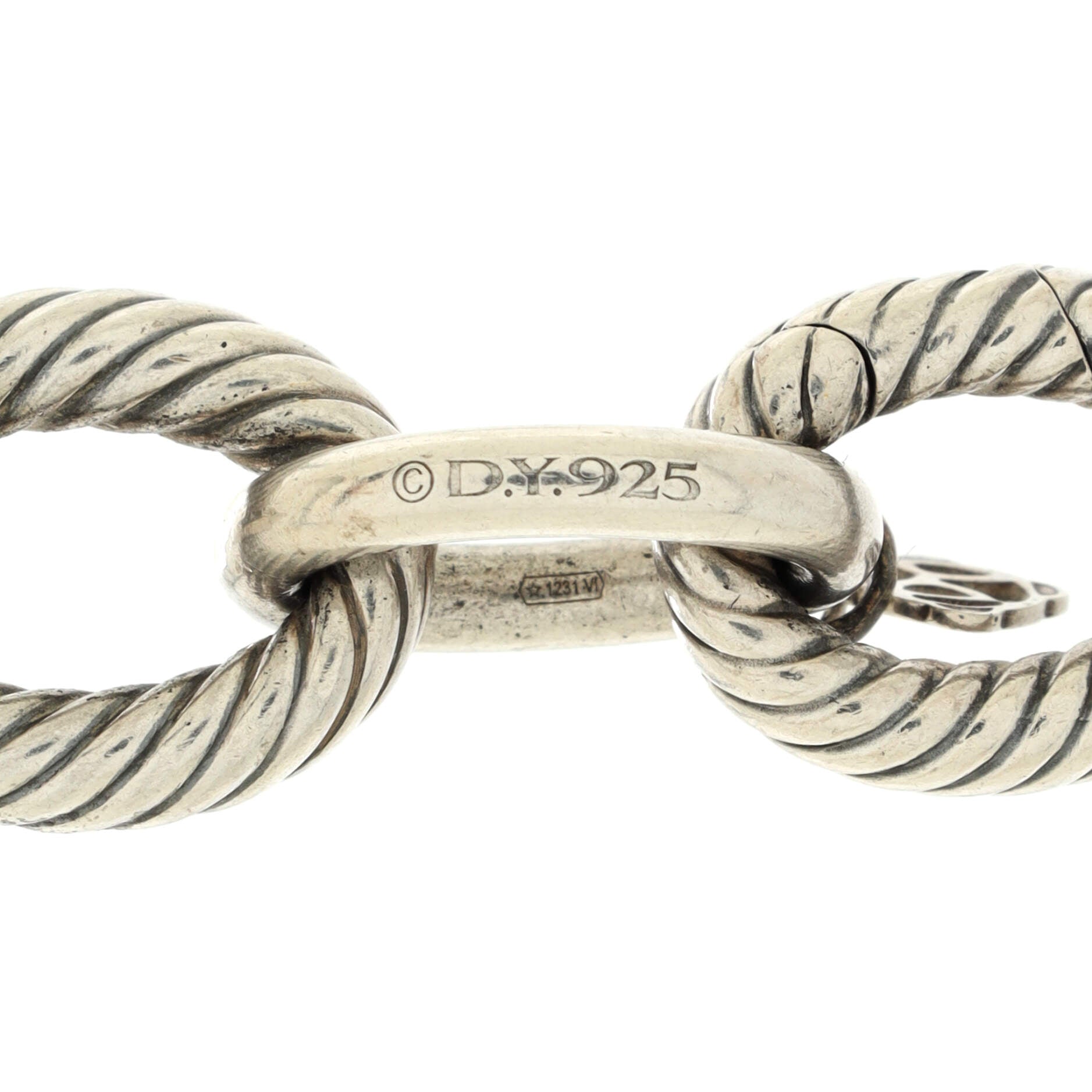 Oval Link Bracelet Sterling Silver XL