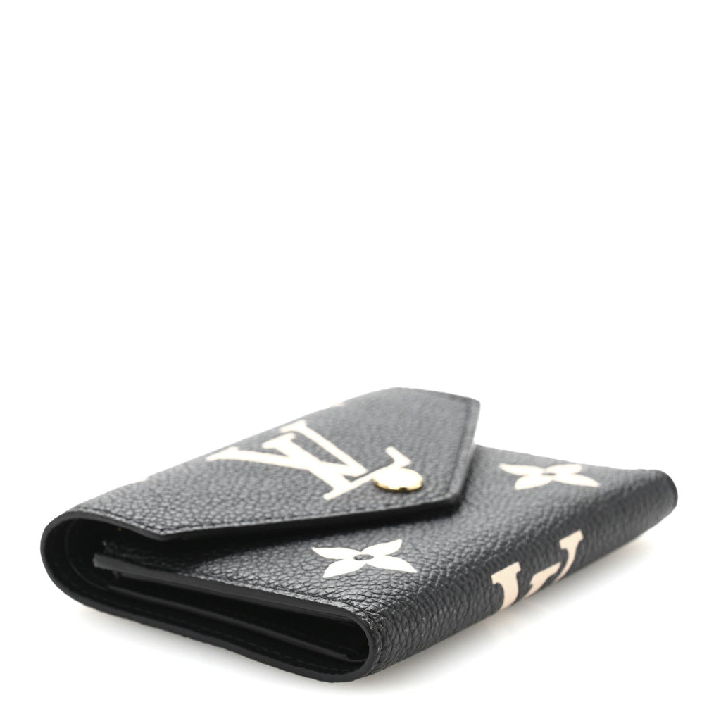 Empreinte Monogram Giant Victorine Wallet Black Beige
