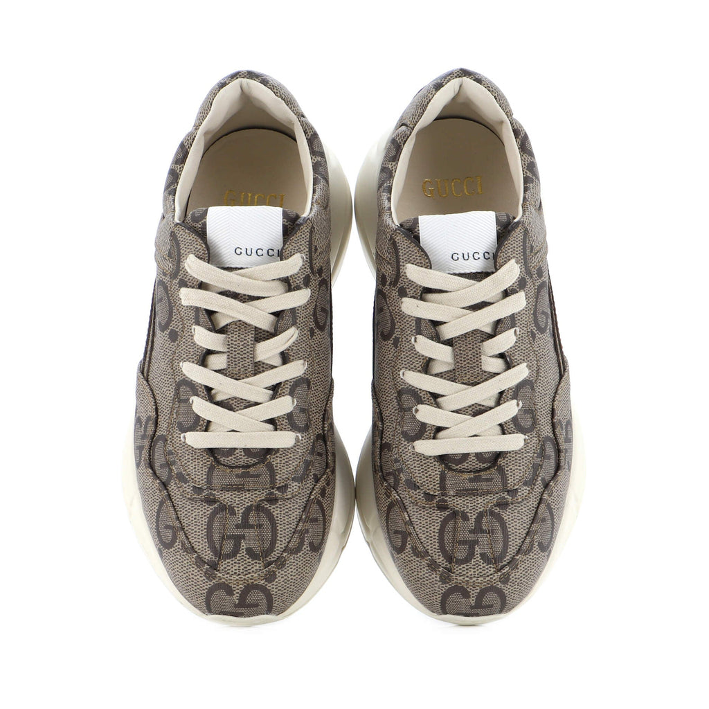 Rhyton Sneakers Jumbo GG Coated Canvas
