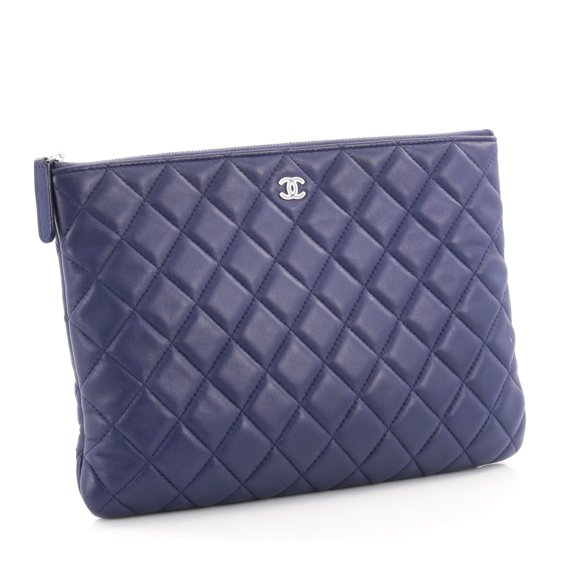 O Case Clutch Quilted Lambskin Medium