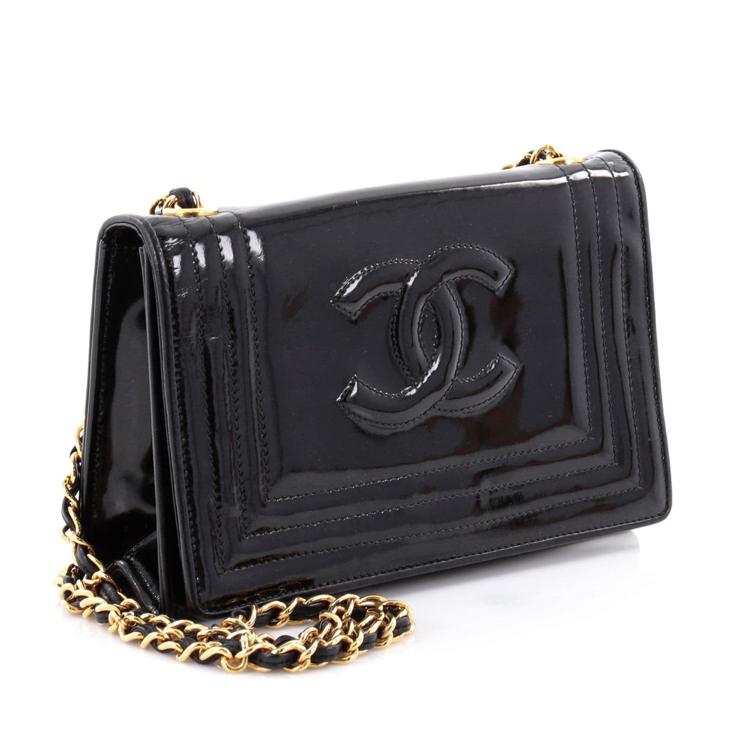 Vintage CC Stitch Flap Bag Patent Mini
