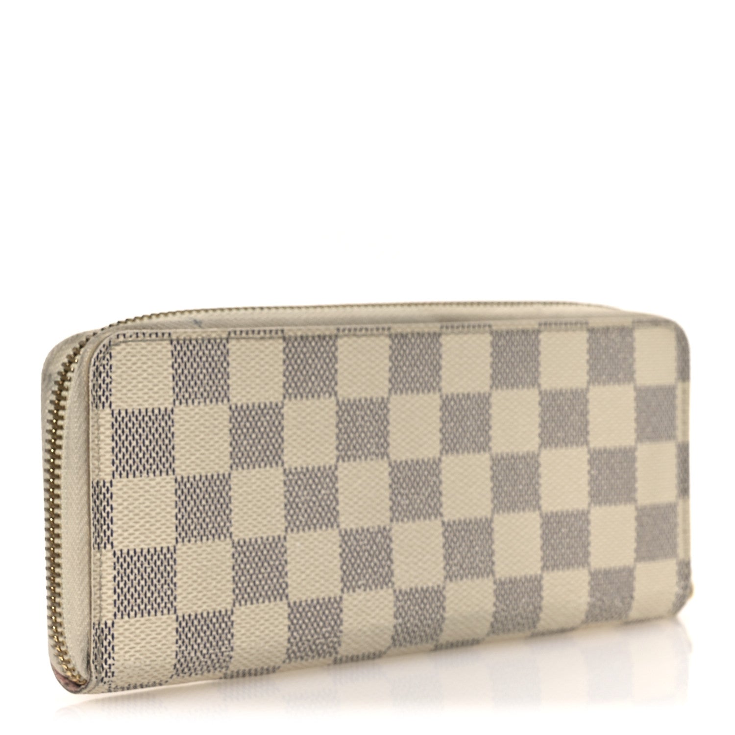 Damier Azur Clemence Wallet Rose Ballerine