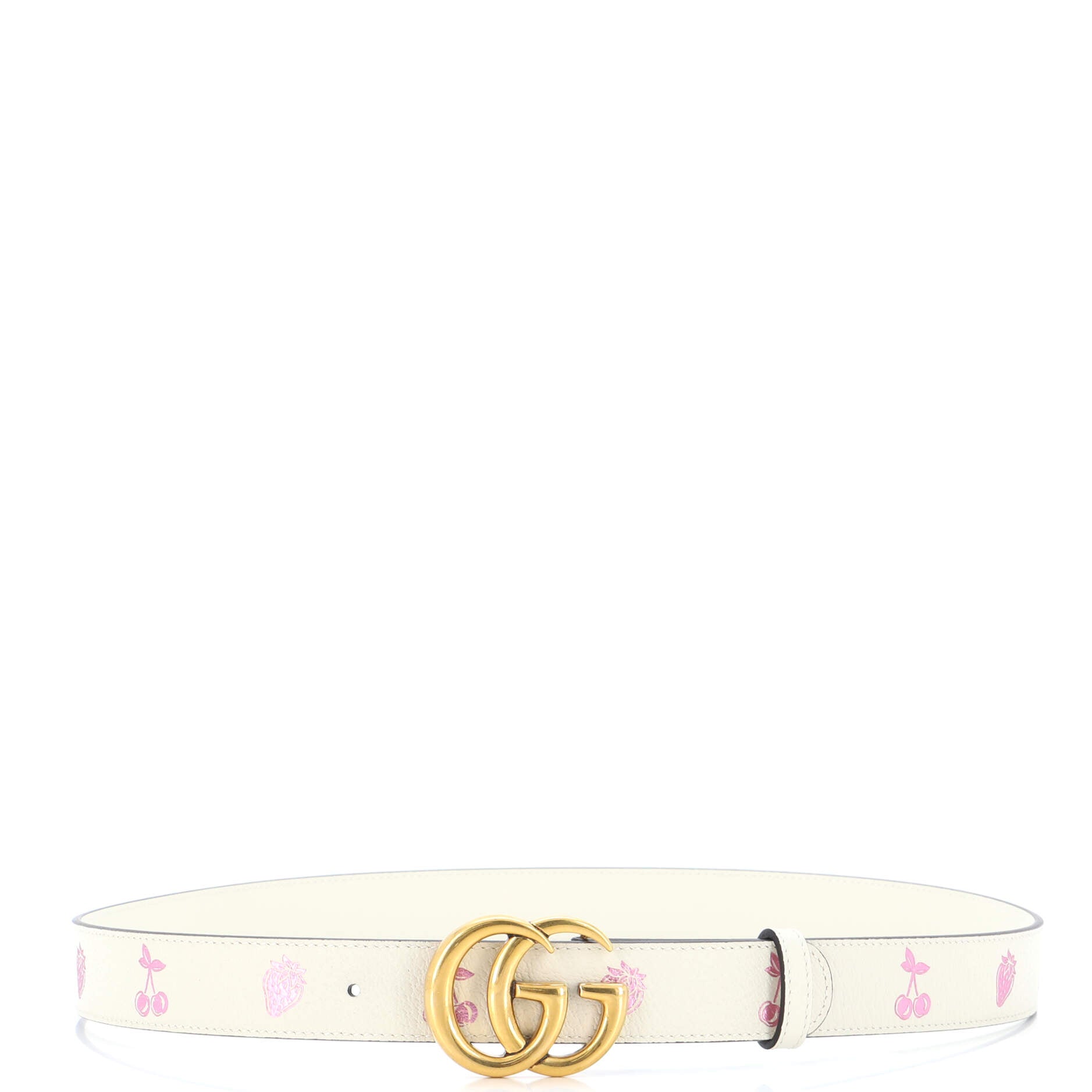 GG Marmont Belt Printed Leather Thin 95