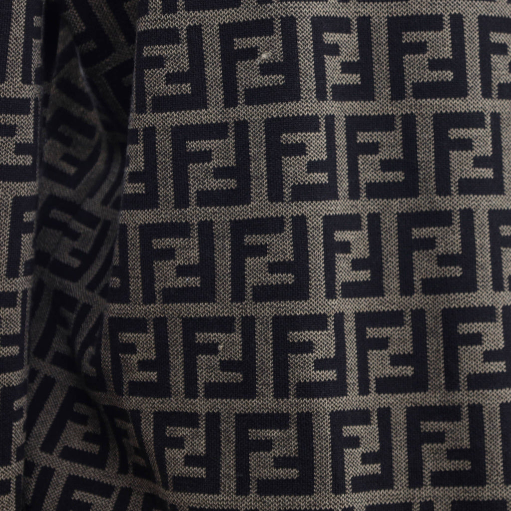 x Fendi Fendace Women's Medusa Crewneck Sweater Embellished Wool