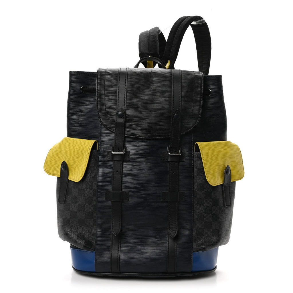Epi Damier Cobalt Christopher Backpack PM
