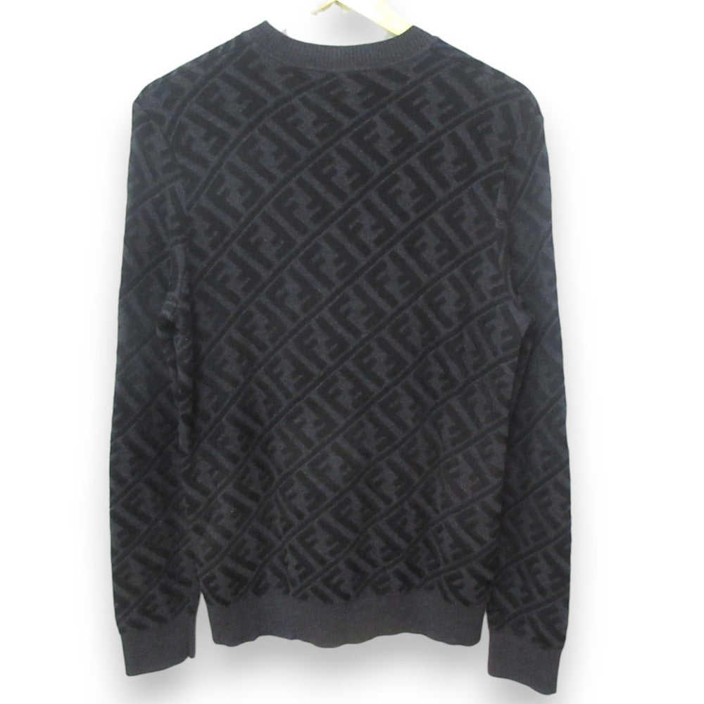 Fendi Zucca Jacquard Wool Knit