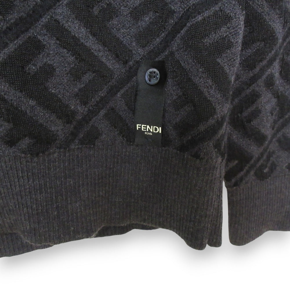 Fendi Zucca Jacquard Wool Knit
